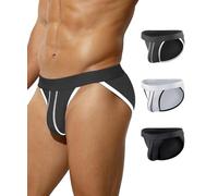Casey Kevin Slip Uomo Pacco da 3, Slips Maschile a Taglio Alto Morbidi ed Elastici Senza Etichette Colori Assortiti Slip Intimo Uomo