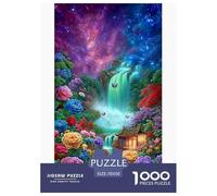 CasGattoa magica Puzzles 1000 Pezzi Gioco Di Sfida GioGattotolo Adulti E Bambini Fiori colorati Puzzle Impossibile Sfida EduGattoiva Rilassamento Regalo Decorazione Casa 70x50cm/1000pcs