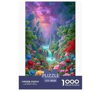CasGattoa magica Puzzles 1000 Pezzi Gioco Di Sfida GioGattotolo Adulti E Oltre 12 Anni Fiori colorati Gioco Di Puzzle Sfida EduGattoiva Addestramento Mentale Regalo Decorazione Casa 38x26cm/1000pcs