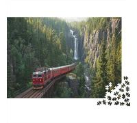 CasGattoa on The Cliff Red Treno 1000pcs (75x50cm) Puzzle Adatto Per Adulti E Folla Dai 14 Anni in Su