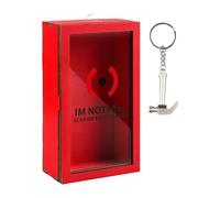 Cash Box trasparente, banca per soldi trasparente, vaso portaoggetti per monete - giocattolo creativo esterno rosso per bambini adulti, banche di stoccaggio in contanti per il compleanno