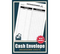 Cash Envelope Breakdown Sheets: Expense & Cash Allocation Record Book for Budgeting | Simple Way to Organize Your Cash and Save More | 100 Pages