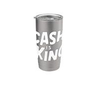 Cash is King Graphic Bicchiere termico in acciaio inox doppia parete