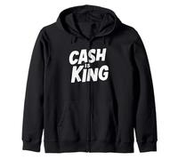 Cash is King Graphic Felpa con Cappuccio