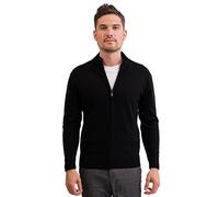 CASH-MERE.CH Cardigan | Golfino da Uomo 100% Cachemire (Nero, XL)