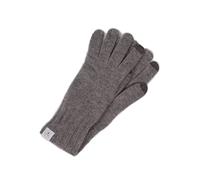 CASH-MERE.CH Eleganti guanti in 100% cashmere, adatti al touch screen per uomo e donna (S/M e L/XL), grigio., S-M