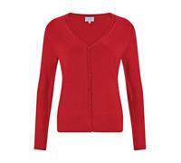 CASH-MERE.CH Giacchetta rosso Donna - Abbigliamento - Taglie comode - Pullover e cardigan - Cardigan CASH-MERE.CH XXL