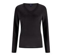 CASH-MERE.CH Pullover | Sweater | Maglione con Scollo a V da Donna 100% Cachemire (Grigio/Grigio Scuro, S)
