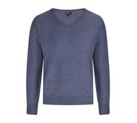 CASH-MERE.CH Pullover blu denim Uomo - Abbigliamento - Pullover e cardigan - Pullover - Pullover con scollo a V CASH-MERE.CH M