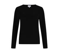 CASH-MERE.CH Pullover | Sweater | Maglione a Girocollo da Donna 100% Cachemire (Nero, S)