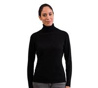 CASH-MERE.CH Pullover | Sweater | Maglione Dolcevita da Donna 100% Cachemire (Nero, S)