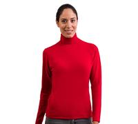 CASH-MERE.CH Pullover | Sweater | Maglione Dolcevita da Donna 100% Cachemire (Rosso, S)