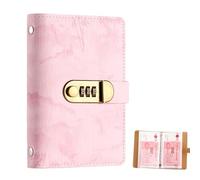 Cash Stuffing Saving Challenge Binder - Blocco per banconote con blocco privacy, di bilancio da 100 buste, strumento portatile per la costruzione della , migliora la disciplina