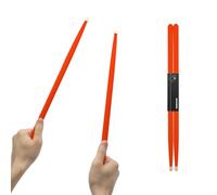 CashBeat Bacchette per batteria in legno d'acero 5A, impugnatura antiscivolo, classica bacchetta arancione per bambini, adulti, principianti, percussionisti, accessori per batteristi, strumenti