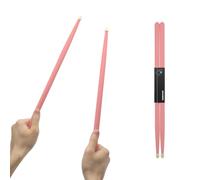 CashBeat Bacchette per batteria in legno d'acero 5A, impugnatura antiscivolo, classica bacchetta rosa per bambini, adulti, principianti, percussionisti, accessori per batteristi, strumenti musicali