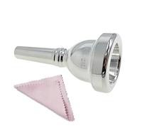 CashBeat Bocchino per trombone con gambo piccolo da 6 1/2AL argento per un suono superiore, compatibile con trombone baritono e tenore, accessori per strumenti in ottone