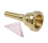 CashBeat Bocchino per trombone con gambo piccolo placcato oro 6 1/2AL bocchino per eufonio per un suono superiore, compatibile con trombone baritono e tenore, accessori per strumenti in ottone