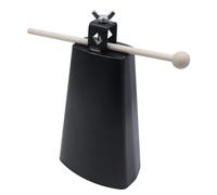 CashBeat Campanaccio in acciaio da 20,3 cm, strumento a percussione manuale da 20,3 cm con manico e bastone, per creare rumori forti per batteria, eventi sportivi, concerti e matrimoni, facile da