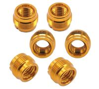 CashBeat Confezione da 6 adattatori per asta microfonica, da maschio 5/8" a femmina da 3/8", adattatori a vite filettati per supporto per microfono, convertitore connettore in metallo robusto