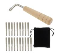 CashBeat Lyre Harp Tuning Kit, 19 perni di accordatura, chiave a L, custodia per cimiteri, clavicembali, cimerieri e strumenti a corda primitivi