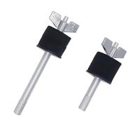 CashBeat Set di impilatori per piatti, impilatori da 10,2 cm e 14,5 cm con filettatura da 8 mm, accessori per strumenti a percussione, dado ad alette incluso, perfetto per batteristi e percussionisti