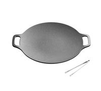 Casher Grill Pad, Esterno e casa Grilling Teppanyaki, Non Rivestito, Adatto per stufe a Gas e cooktop a induzione,36cm