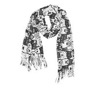 cashmere gonfio sentire sciarpe calde popolari donne natale stile cartone animato carino animale gatto zampa bufandas para invierno mujer