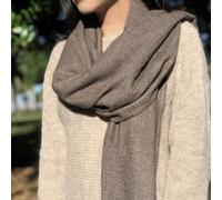 Cashmere Crema Sciarpa Scialle Stola Artigianale Naturale Cachemire