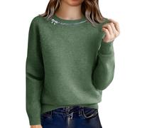 Cashmere Sweaters for Women Crew Neck Long Sleeve Soft Warm Fall Winter Cozy Solid Lightweight Knit Pullover Sweater