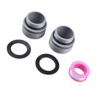 CashMuch Adattatore di conversione filtro piscina - Set di connettori filettati NPT da 40 mm a 3,8 cm, con kit di installazione (confezione da 2)