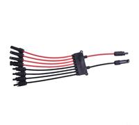 CashMuch Adattatore parallelo a Y per pannello solare, connettore per 3-4 pannelli, cavo splitter impermeabile IP67 per sistemi energetici (8 in 2 out)