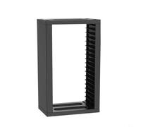 CashMuch Black Video Game Disc Rack Tower, supporto di archiviazione con supporto controller per organizzazione e giochi (TP4-19221)