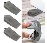 CashMuch Confezione da 3 grandi cunei in gomma per porte a S, antiscivolo, per casa e ufficio, 10 x 5 x 2 cm