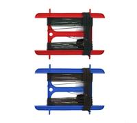 CashMuch Crab Hand Line Set per granchio con corda lunga 13 m borsa per esche blocco di peso tascabile attrezzatura da pesca portatile accessorio per gite al molo in spiaggia (rosso + blu)