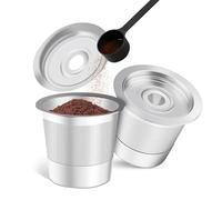CashMuch Filtro riutilizzabile in acciaio inossidabile per capsule di caffè serie K e per macchine compatibili Keurig, alternativa alle tazze K ricaricabili