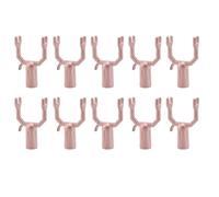 CashMuch Forcella appendiabiti in lega di alluminio, diametro interno 19 mm per giunto di supporto, confezione da 10 per la lavanderia domestica e l'organizzazione del guardaroba