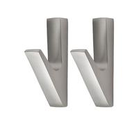 CashMuch Ganci da parete in lega di alluminio per appendere cappelli, borse, 2 pezzi, design moderno salvaspazio per ingresso e camera da letto, oro, argento, nero o Ay