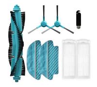 CashMuch Kit spazzola principale, filtri, spazzole laterali e mocio Ths Reacement Kit per Net Ls22 Ro Uum Clner - per modelli Ikohs, 1 spazzola a rullo + 2 filtri + 2 mop Ths + 2 spazzole laterali +