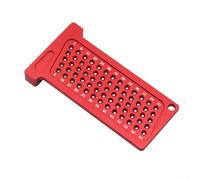 CashMuch Lega di alluminio di precisione per righello quadrato a T, doppia scala di misurazione per la lavorazione del legno, strumento di layout compatto per segnare linee (T-65 mm)