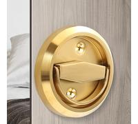 CashMuch Maniglia di porta invisibile dell'acciaio inossidabile 304 per porta a prova di fuoco, armadio, armadio e cassetto, maniglia rotonda 75mm con spazio foro 39mm, stile moderno Europn