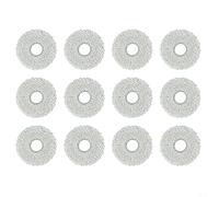 CashMuch Panno in microfibra per Ecovacs per Deebot per T30C per Omni per T30 Pro T50 Max Series, panni di ricambio in ciniglia e spugna per robot aspirapolvere, efficiente pulizia a umido (12 pezzi)
