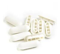 CashMuch Paracolpi per WC bianchi, confezione da 10, in ABS e Tpe, morbidi cuscinetti per copriwater e St Prottion, riducono il rumore quando cantano, compatibili con la maggior parte delle marche di