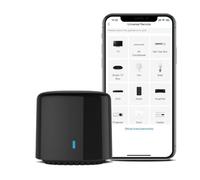 CashMuch Per Broadlink Rm4C Mini Smart Home Telecomando Per Alexa E Per Google Assistant, Per Ir Bler Per Tv E Afor Ir Conditir, Wifi Enabled, Nero