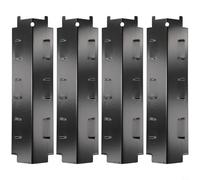 CashMuch Piastre di distribuzione del calore per grill, piastra di protezione termica per barbecue, copertura bruciatore in acciaio inossidabile, set di ricambio per domatore di fiamma per barbecue (4