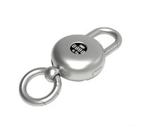 CashMuch Portachiavi con mini bilancia elettronica con display digitale, capacità di 25 kg, ricarica di tipo C e standby di 180 giorni, materiale in lega, nero grigio