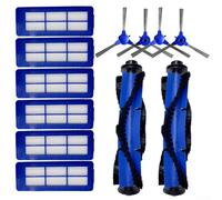 CashMuch Reacement Rulli Filtro E Spazzole Laterali Per Robo 11S Max 15C Max 30C Max Per G20 G30 G32 Pro T2259Z11 Ro Uum Clner, 2 Central Bru