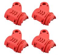 CashMuch Robusta copertura in plastica per decespugliatori, dimensioni regolabili, multi-angolo, facile smontaggio per manutenzione per utensili elettrici da giardino, rosso o nero (4 pezzi rossi)