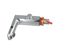 CashMuch Rubinetto per lavabo con display digitale, miscelatore automatico per acqua calda e fredda, struttura in ottone, montaggio su piano per uso domestico e commerciale (cromato)