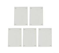 CashMuch Set di 5 cornici per foto in acrilico trasparente, diverse dimensioni, con pannelli spessi 0 2+0 2 cm, per foto di matrimoni, certificati, cartellini dei prezzi (6 x 9 cm)