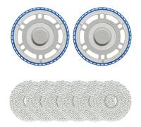 CashMuch Set di panni di ricambio in microfibra, per aspirapolvere robot OMNI T30, compatibile con T30 PRO, per T30S per COMBO, serie T50, N30, 2 staffe e 6 stracci